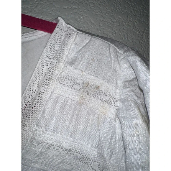 NWT Knox Rose Dress Sz M Womens White Lightweight Bohemian Tunic Dress - Picture 4 of 11